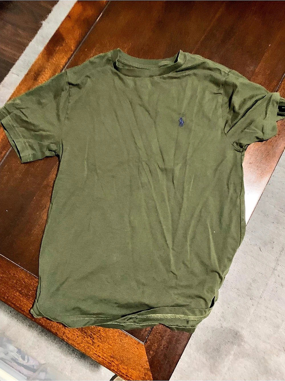 Polo Ralph Lauren Boys Cotton Jersey Crewneck Tee Green Medium